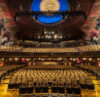 Interior of Studio 54 from the perspective of the stage.